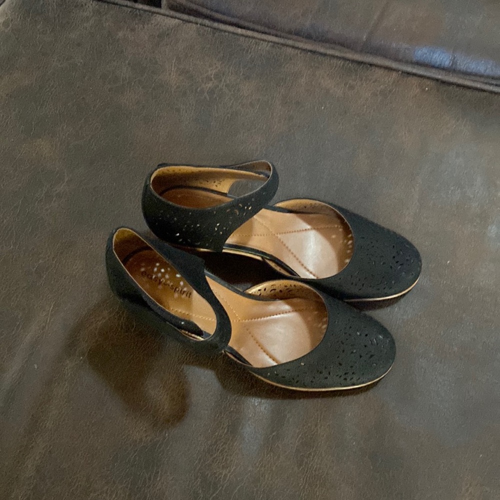 Wedges sandals size 7.5 black